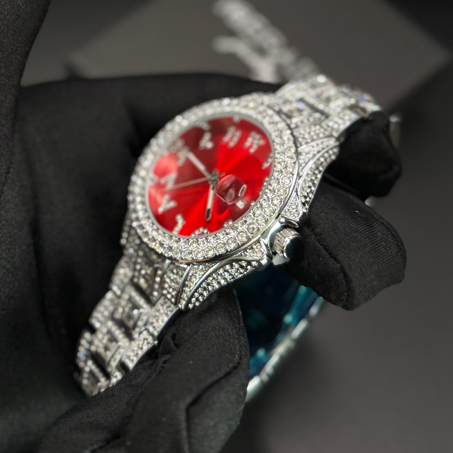 ICED OUT "ARABIC" UHR - ICERAIN JEWELRY