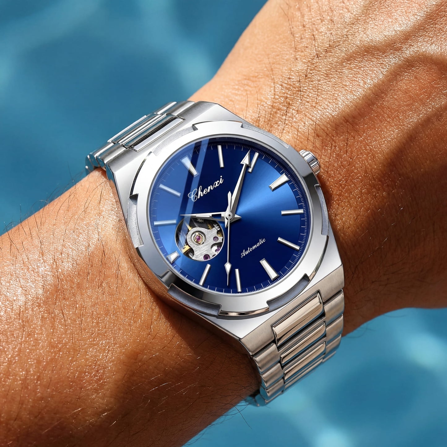 EDELSTAHL AUTOMATIK "HOLLONDOS" UHR - ICERAIN JEWELRY