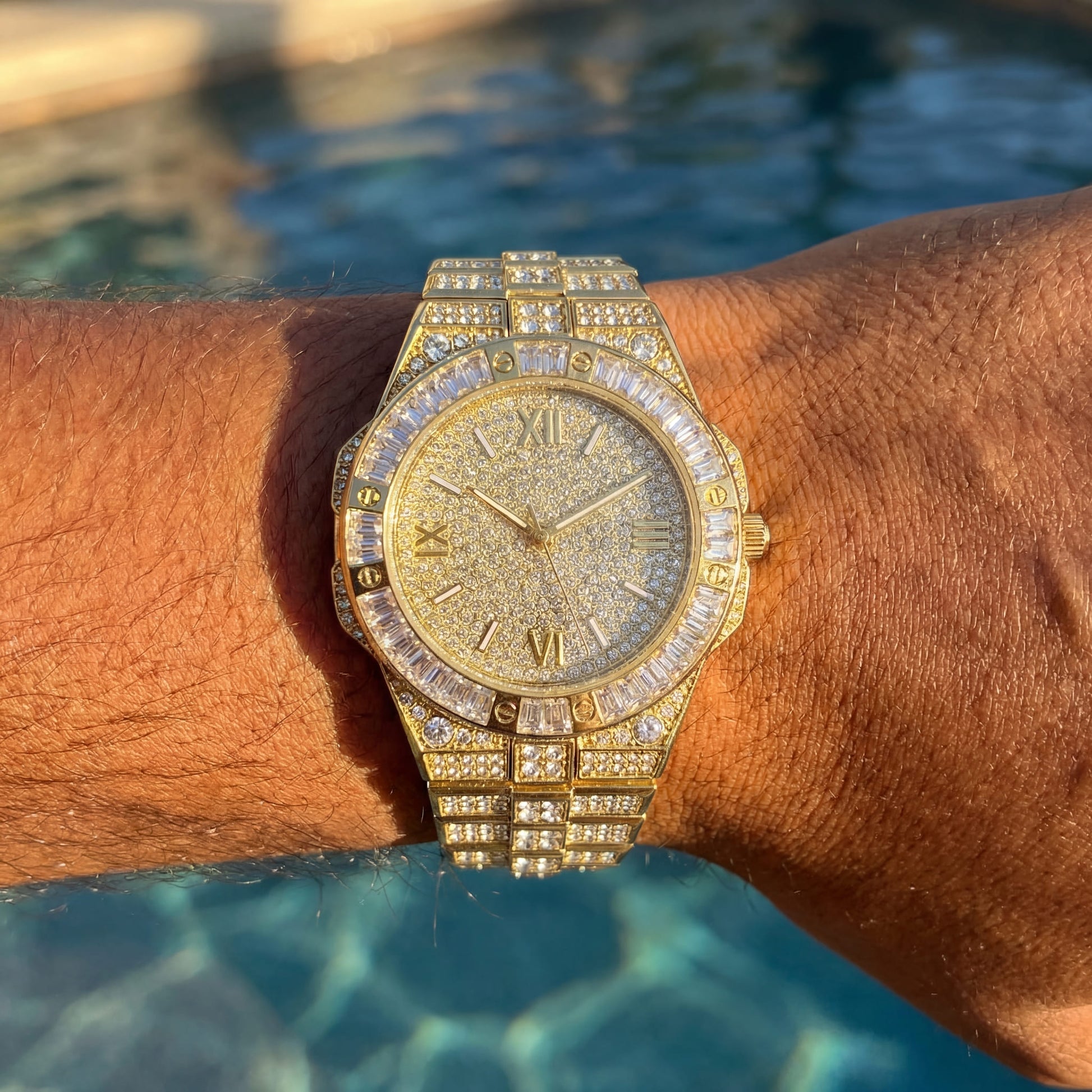 ICED OUT "FASHIONARY" UHR - ICERAIN JEWELRY