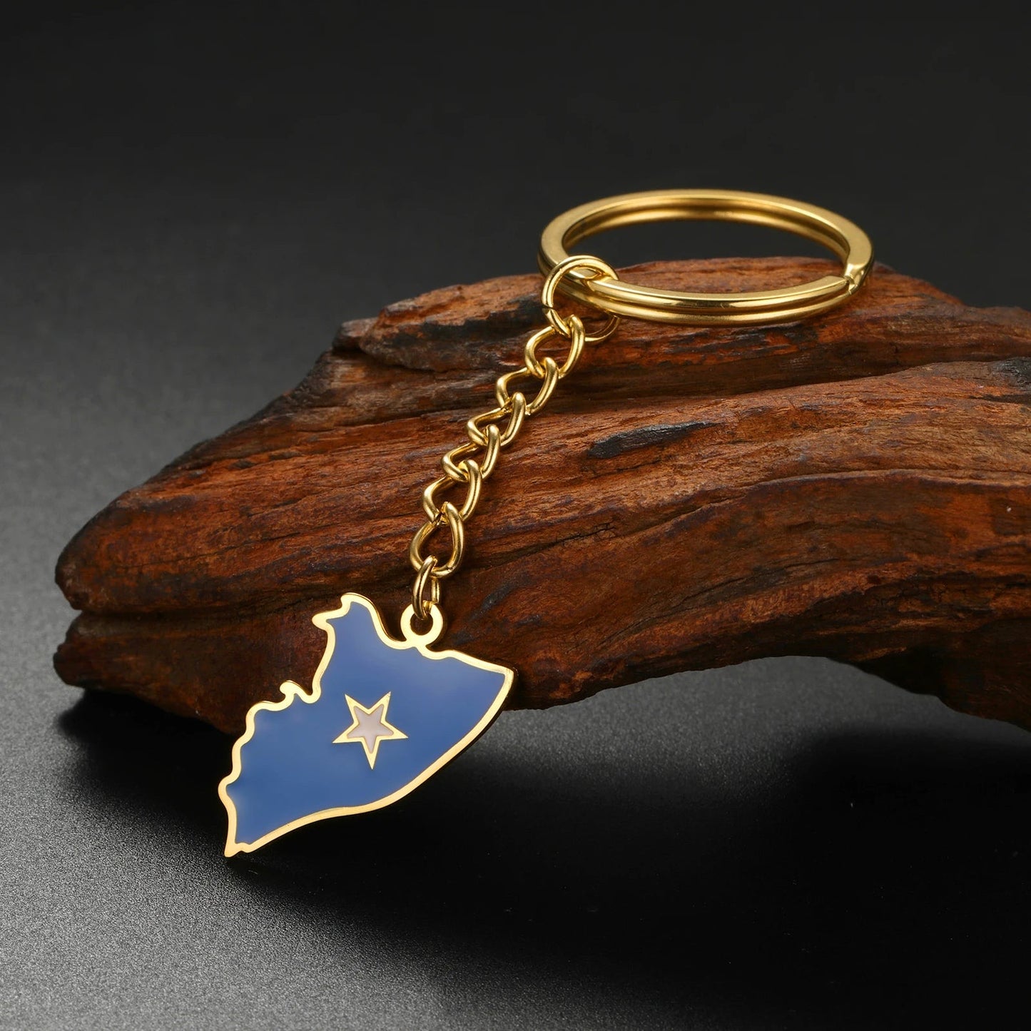 EDELSTAHL "SOMALIA" SCHLÜSSELANHÄNGER - ICERAIN JEWELRY