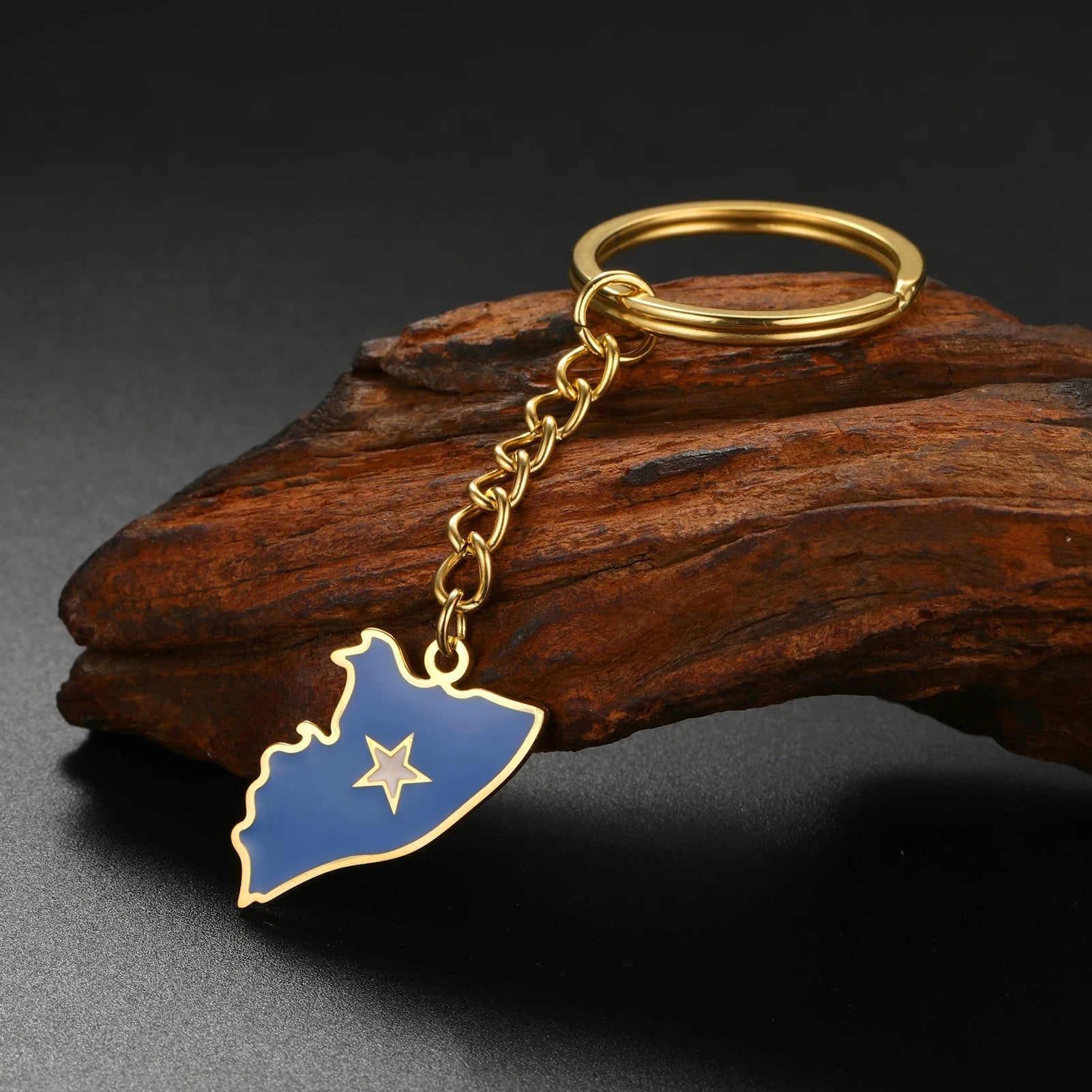 EDELSTAHL "SOMALIA" SCHLÜSSELANHÄNGER - ICERAIN JEWELRY