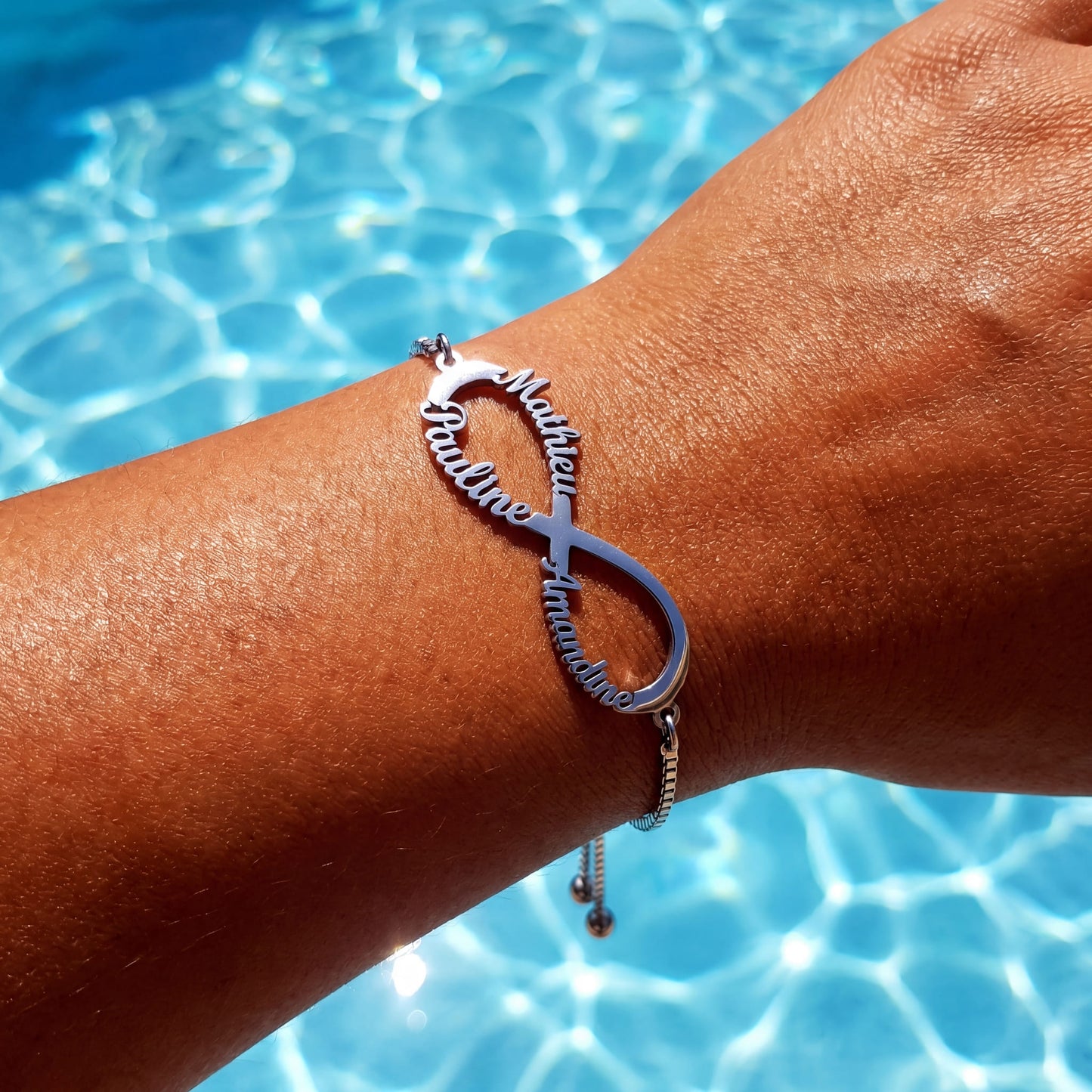 PERSONALISIERTES EDELSTAHL "INFINITY" ARMBAND - ICERAIN JEWELRY