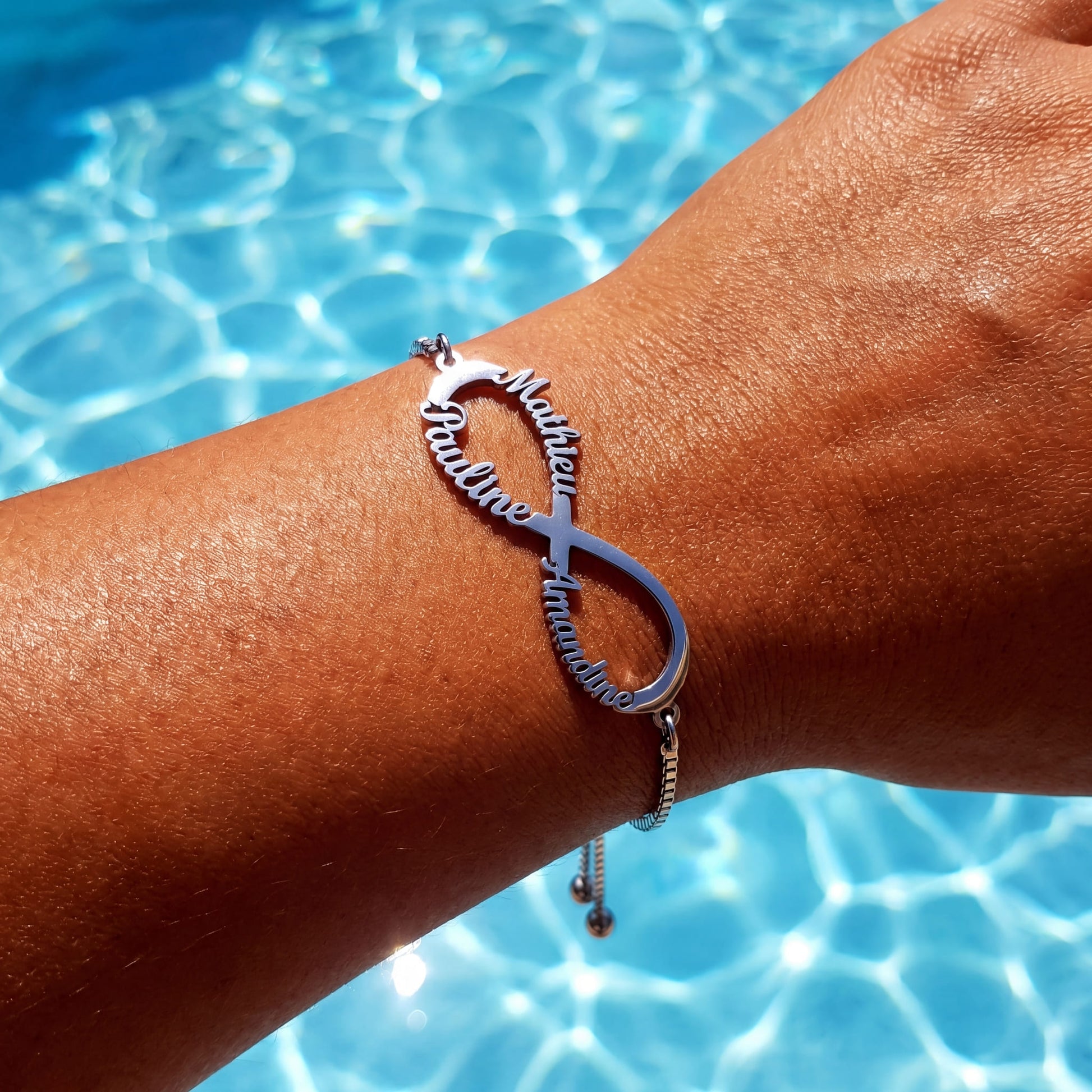PERSONALISIERTES EDELSTAHL "INFINITY" ARMBAND - ICERAIN JEWELRY