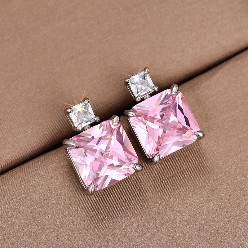 ICED OUT "PINK PRINZESKO" OHRRINGE - ICERAIN JEWELRY