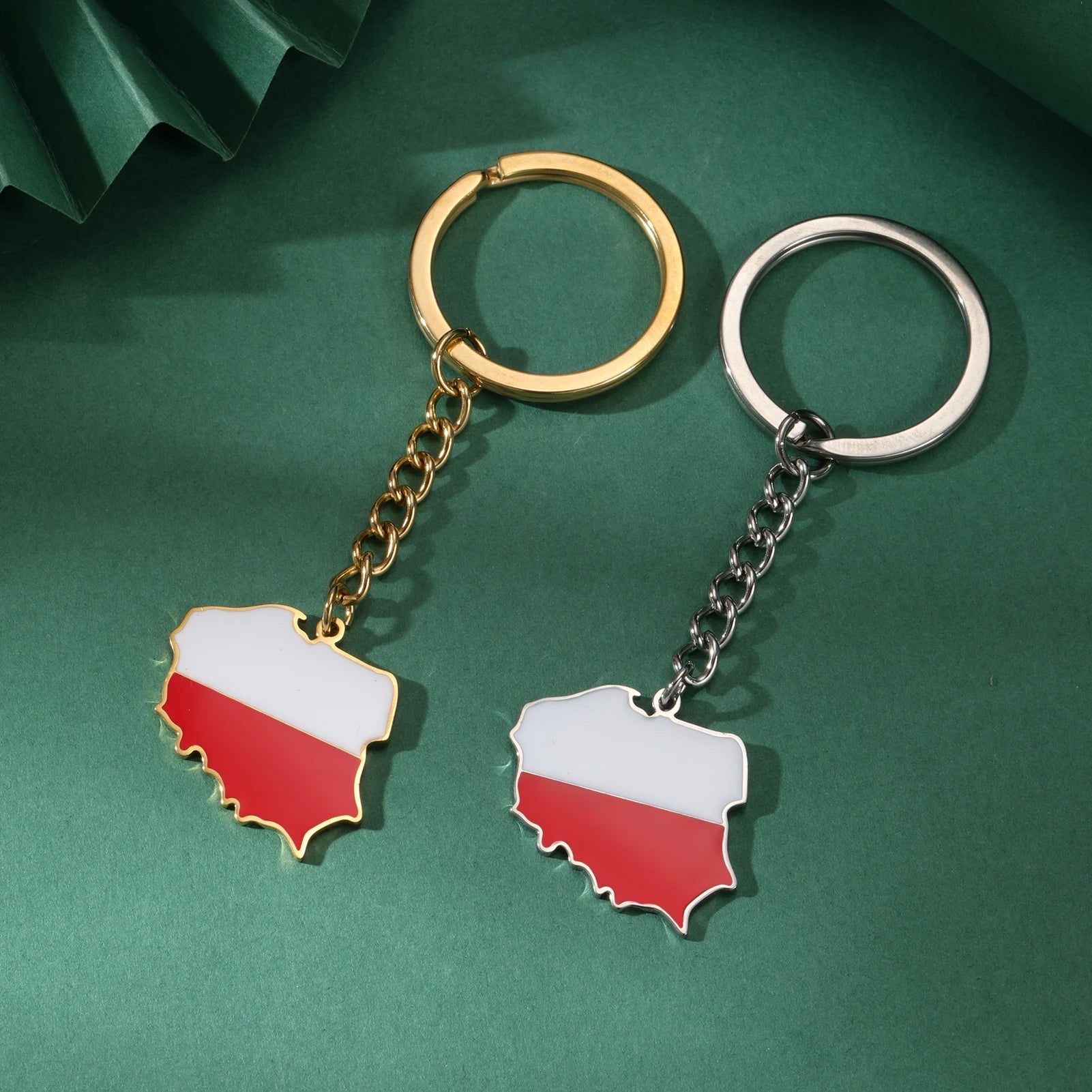 EDELSTAHL "POLAND" SCHLÜSSELANHÄNGER - ICERAIN JEWELRY