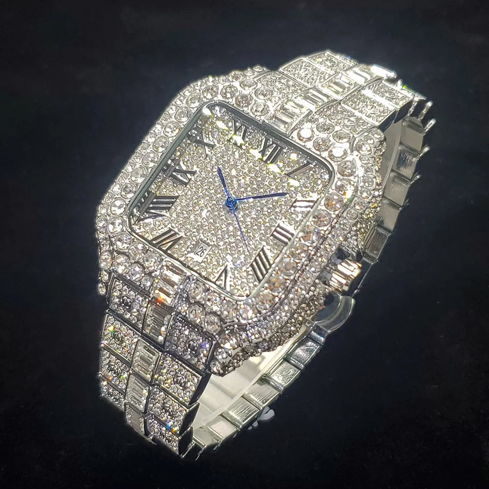ICED OUT "PIAZZA V5" UHR - ICERAIN JEWELRY