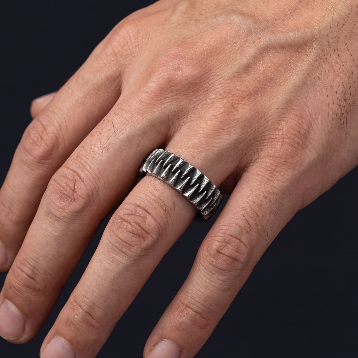 EDELSTAHL "GEAR" RING - ICERAIN JEWELRY