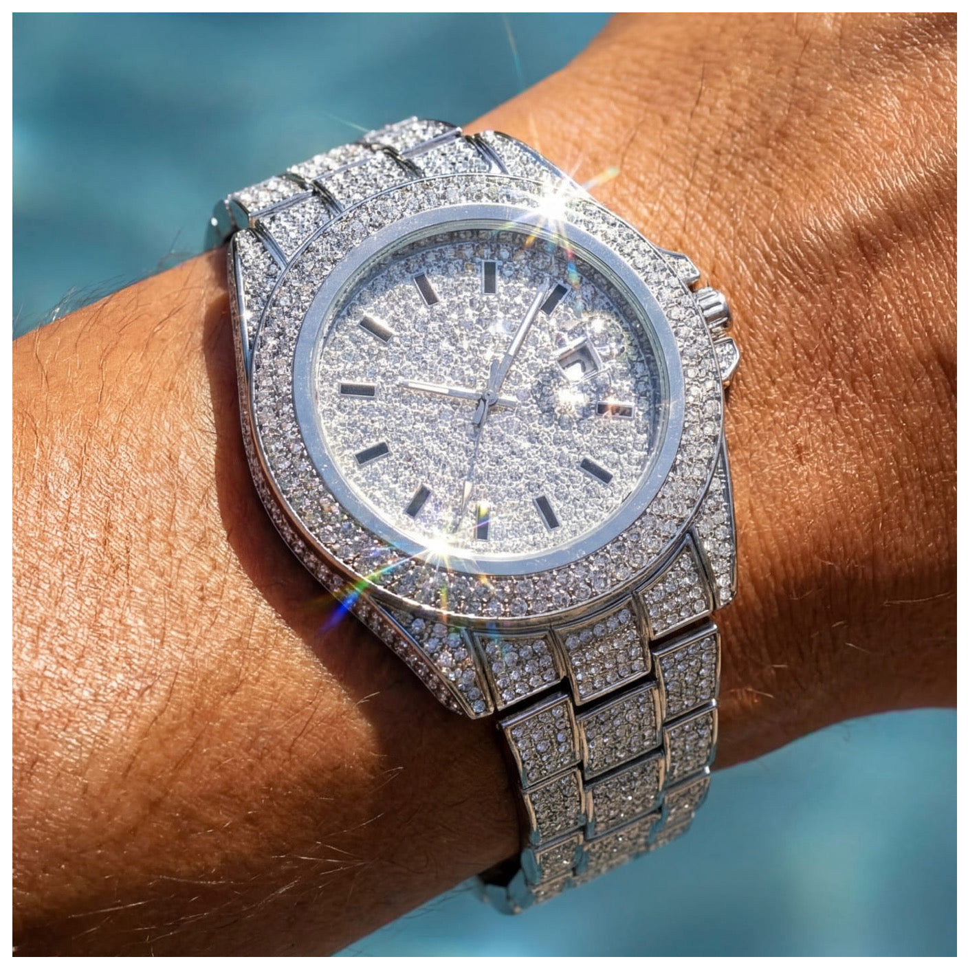 ICED OUT "DYSONAR" UHR - ICERAIN JEWELRY