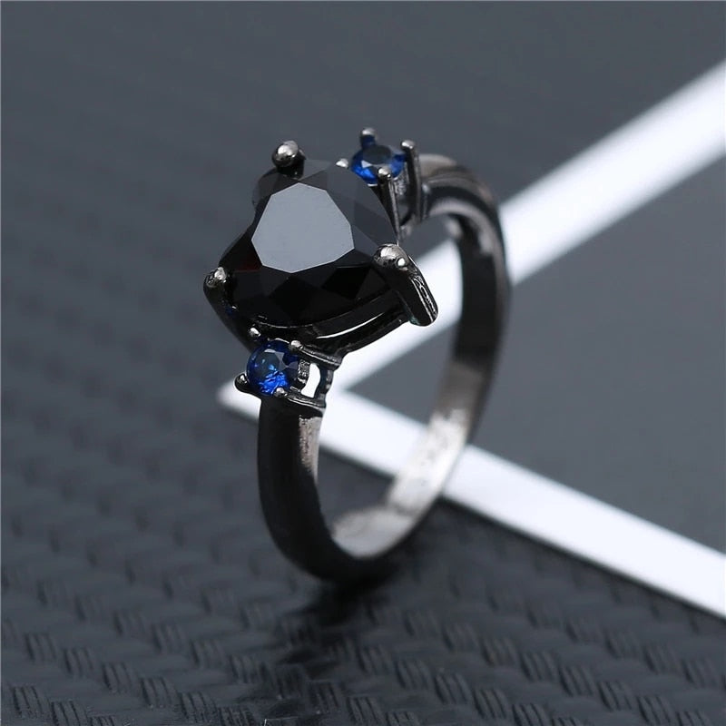 ICED OUT "BLACK LOVE" RING - ICERAIN JEWELRY