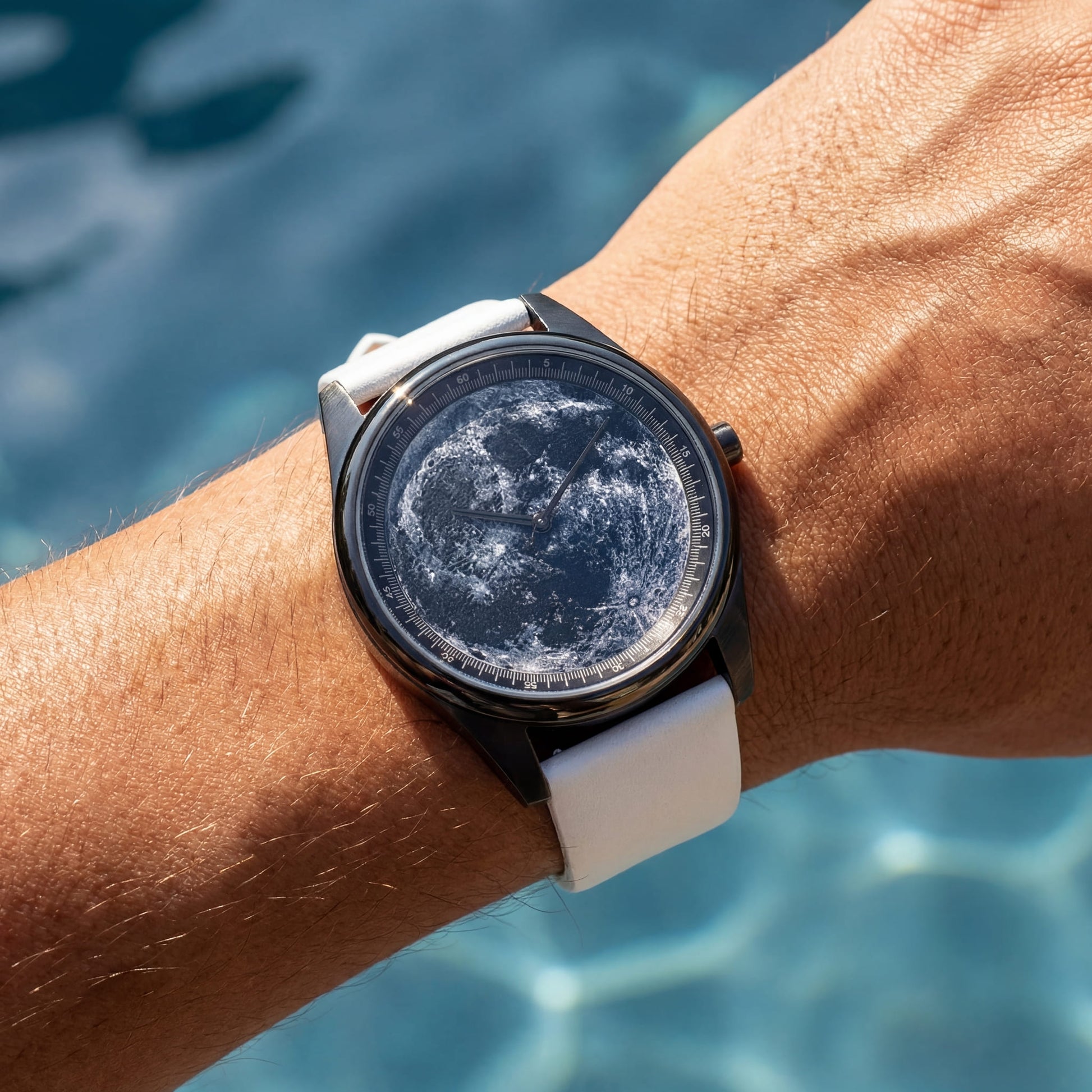 EDELSTAHL "MOON" UHR - ICERAIN JEWELRY