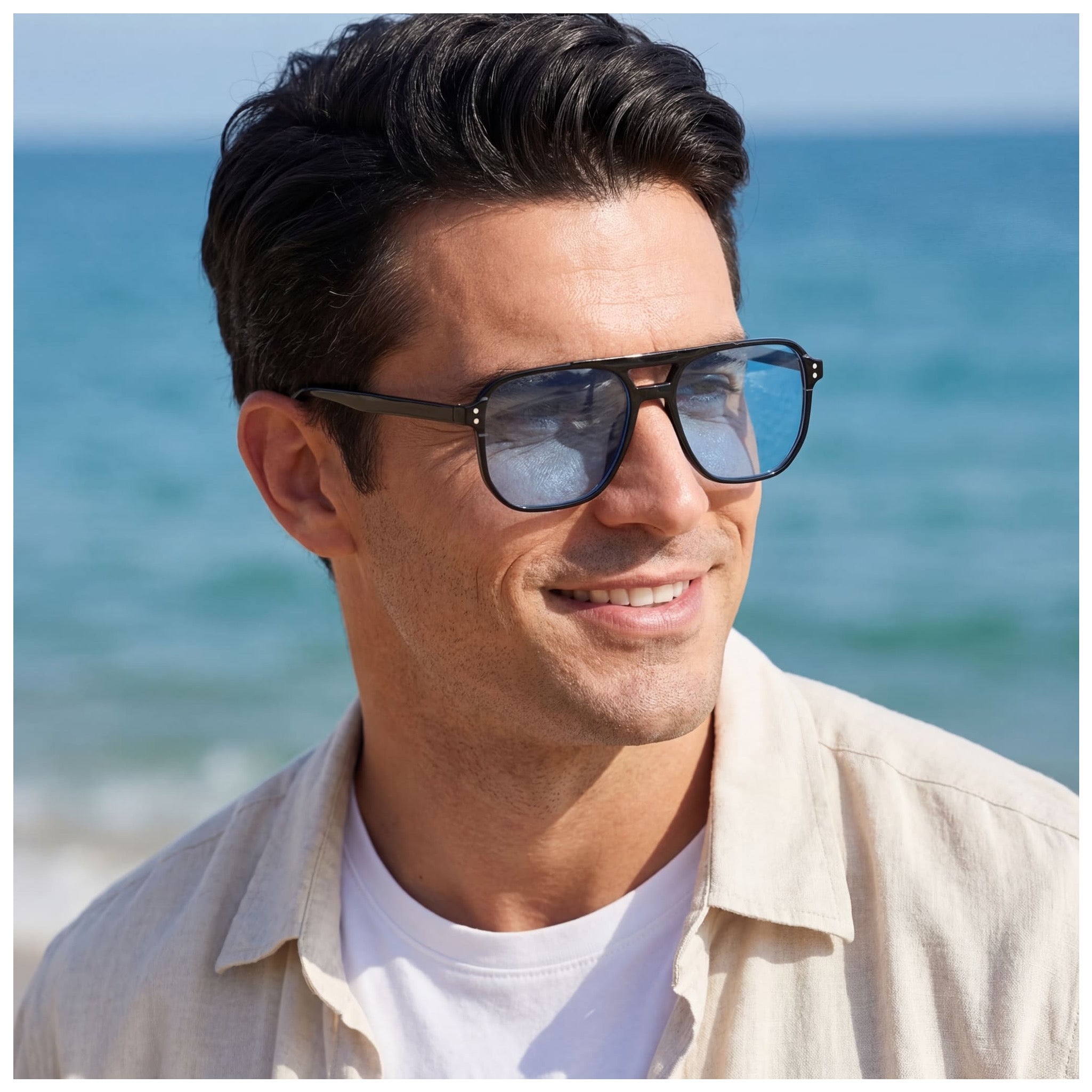 EDELSTAHL "VINTAGE" SONNENBRILLE