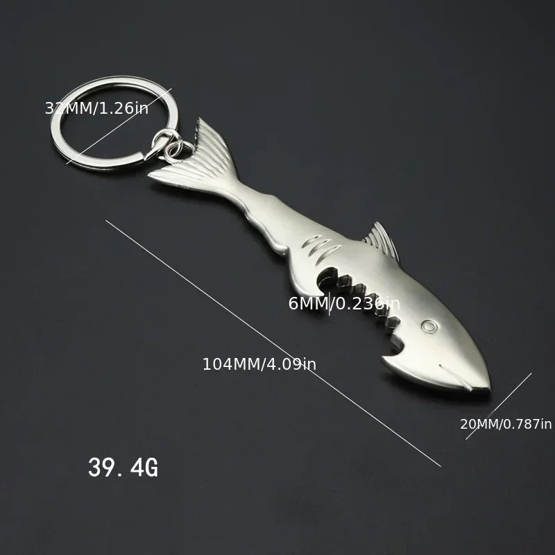 EDELSTAHL "SHARK" SCHLÜSSELANHÄNGER - ICERAIN JEWELRY