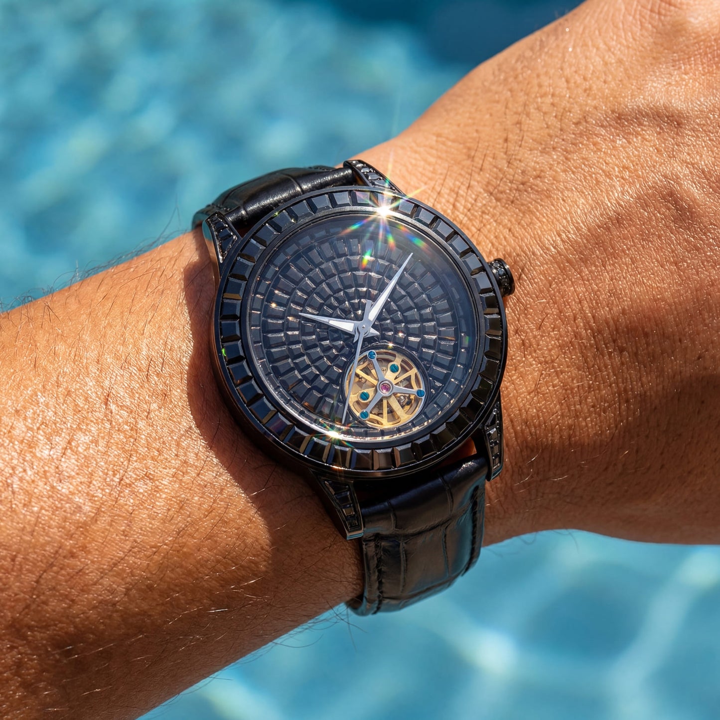 ICED OUT AUTOMATIK "FACE" UHR - ICERAIN JEWELRY