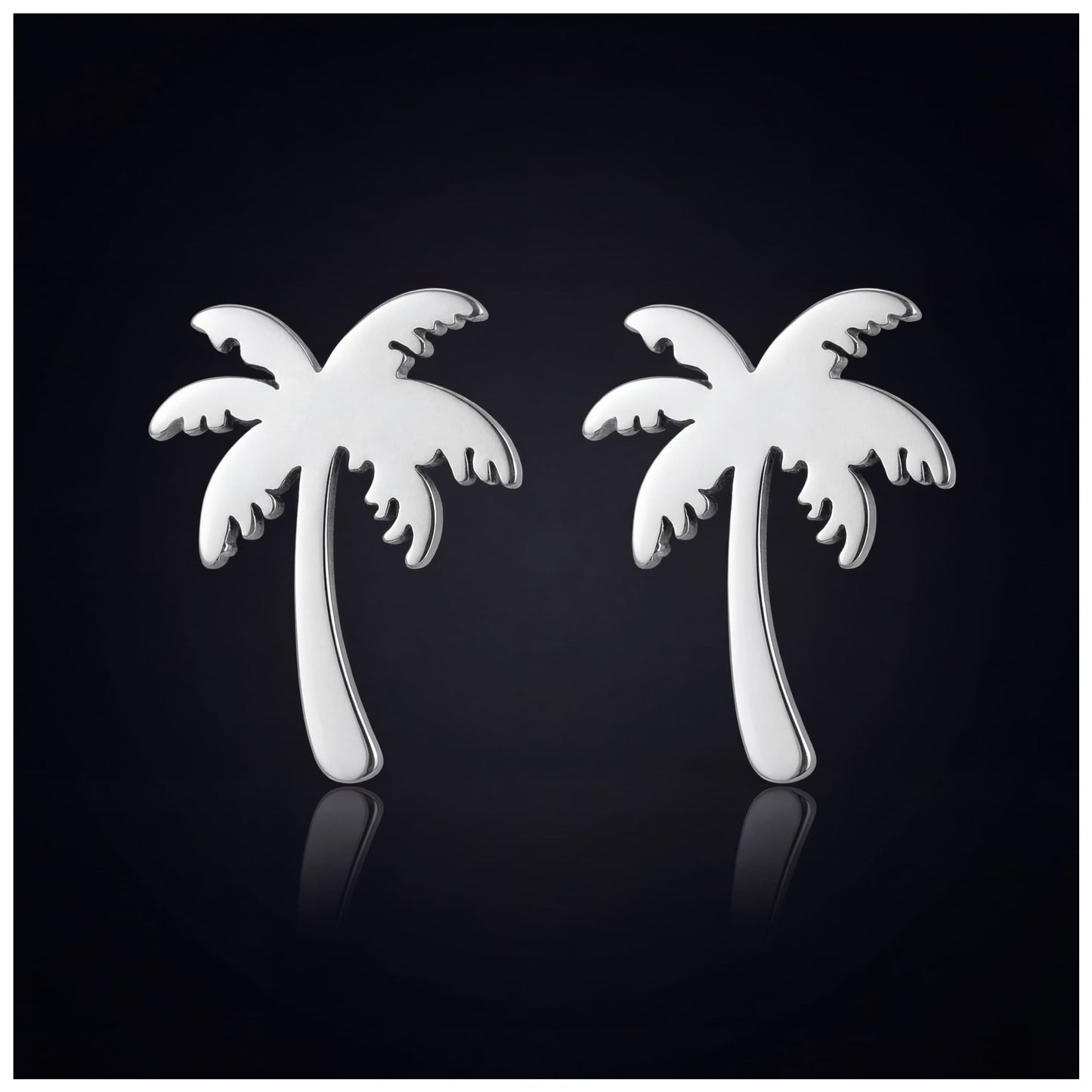 EDELSTAHL "PALM" OHRRINGE - ICERAIN JEWELRY