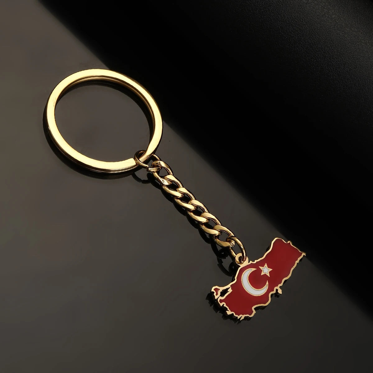 EDELSTAHL "TURKIYE" SCHLÜSSELANHÄNGER - ICERAIN JEWELRY