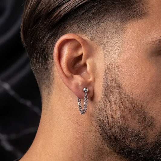 EDELSTAHL "CUBAN" OHRRINGE - ICERAIN JEWELRY