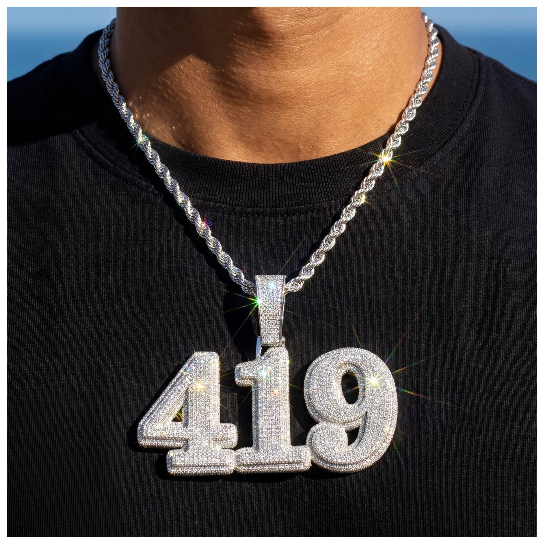 PERSONALISIERTE ICED OUT "FLEDYR" KETTE - ICERAIN JEWELRY