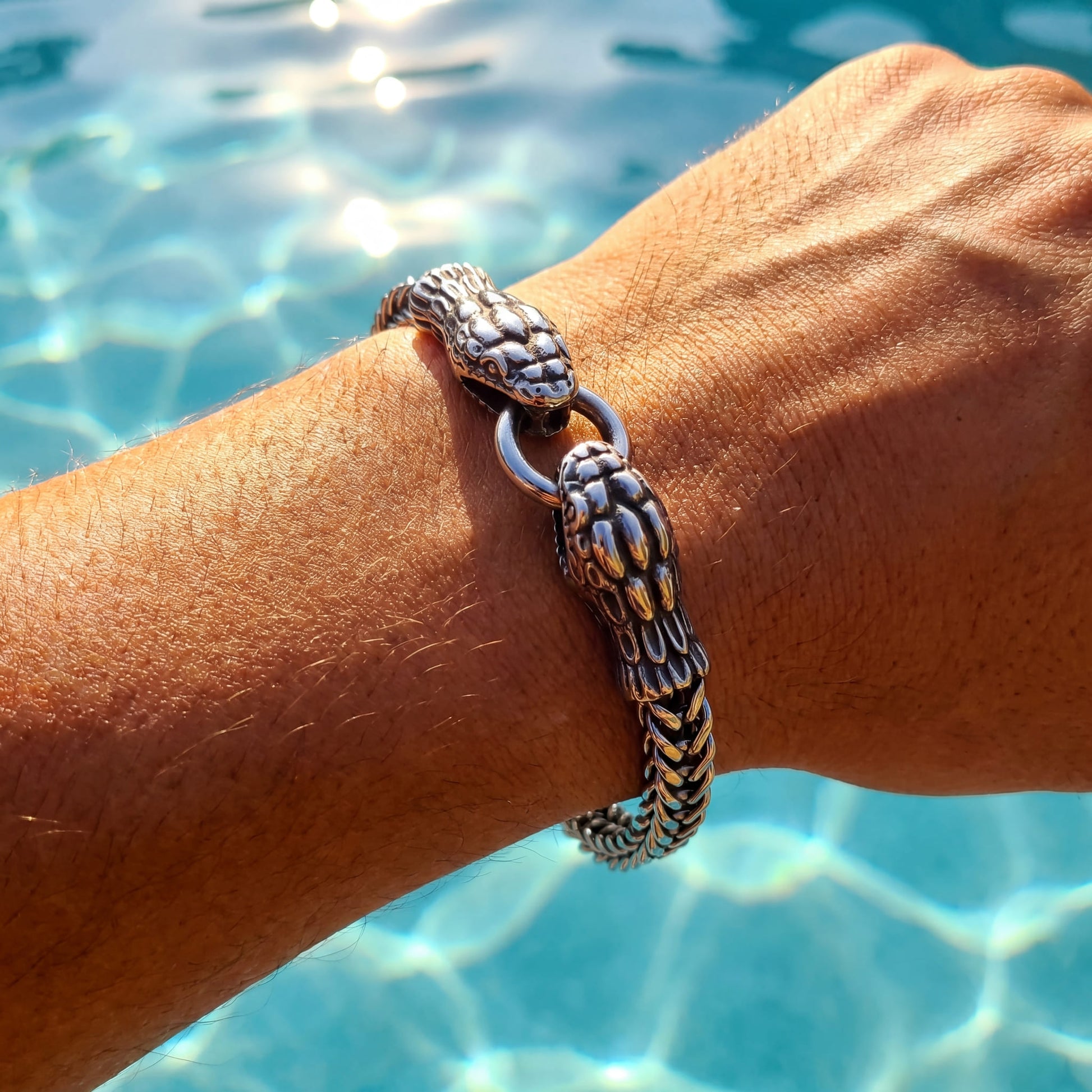 EDELSTAHL "SNAKE" ARMBAND - ICERAIN JEWELRY