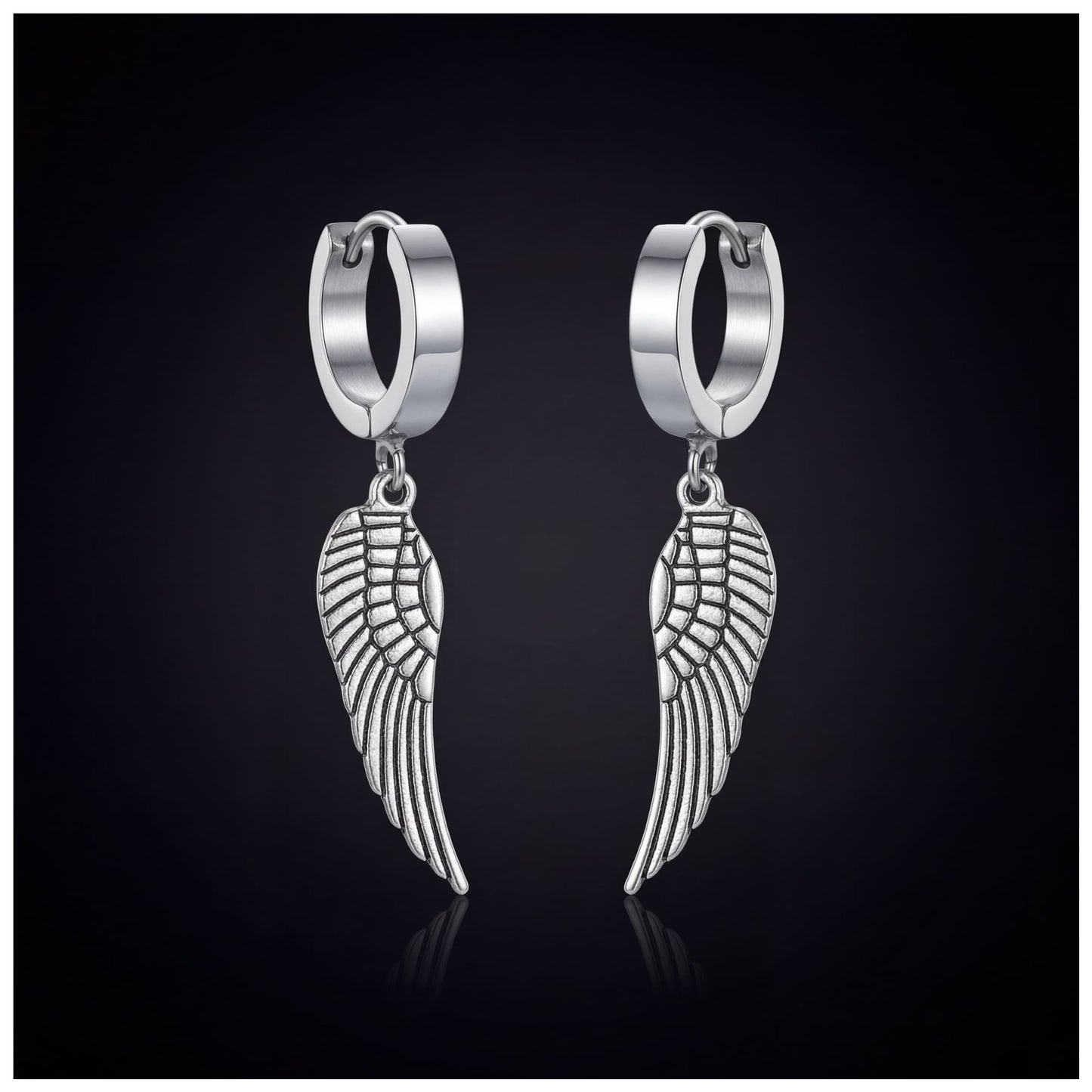 EDELSTAHL "ANGELWINGS" OHRRINGE - ICERAIN JEWELRY