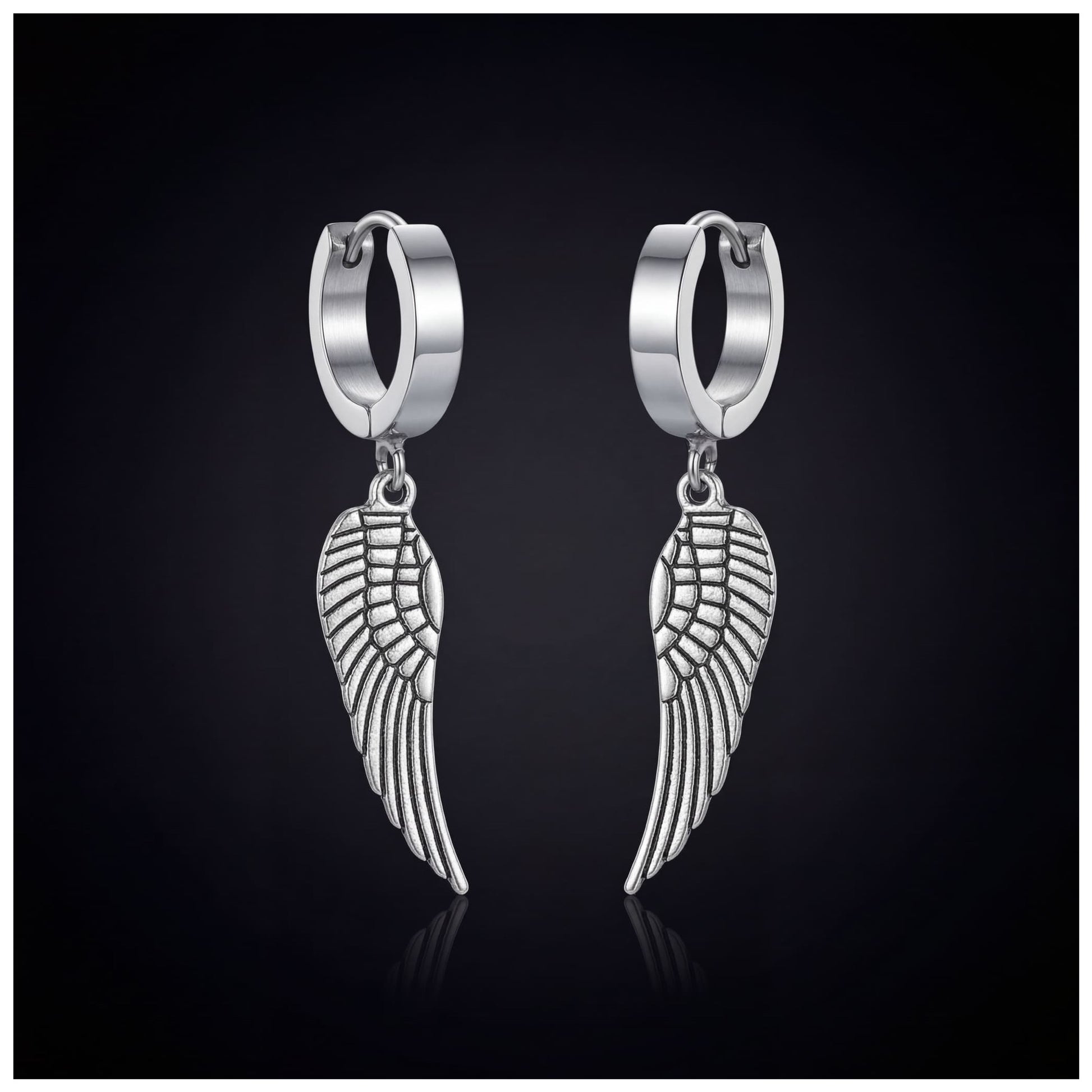 EDELSTAHL "ANGELWINGS" OHRRINGE - ICERAIN JEWELRY