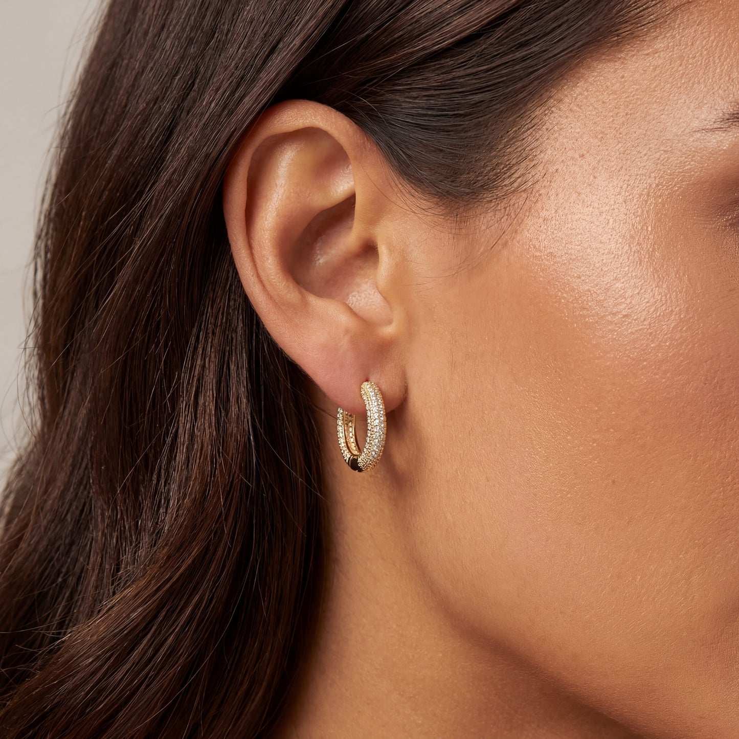 ICED OUT "GOLD ROCK" OHRRINGE - ICERAIN JEWELRY