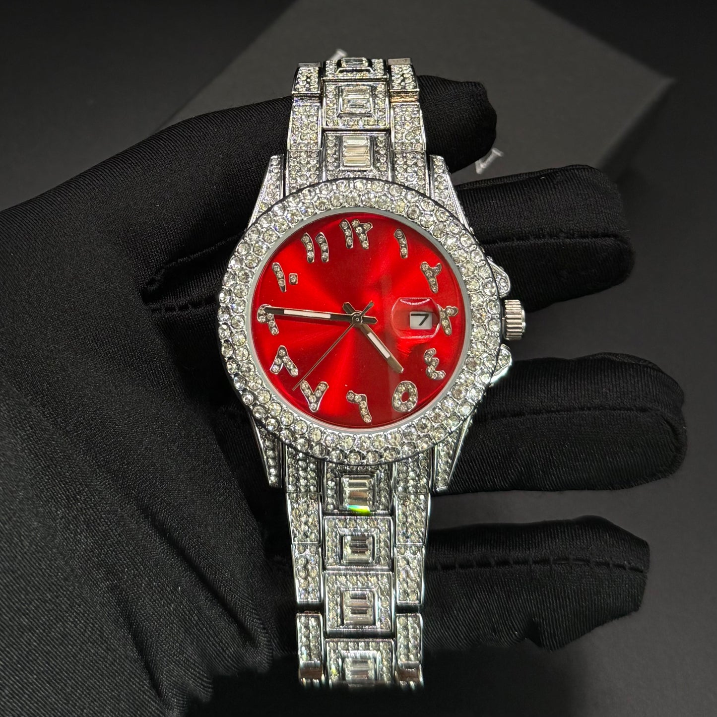 ICED OUT "ARABIC" UHR - ICERAIN JEWELRY