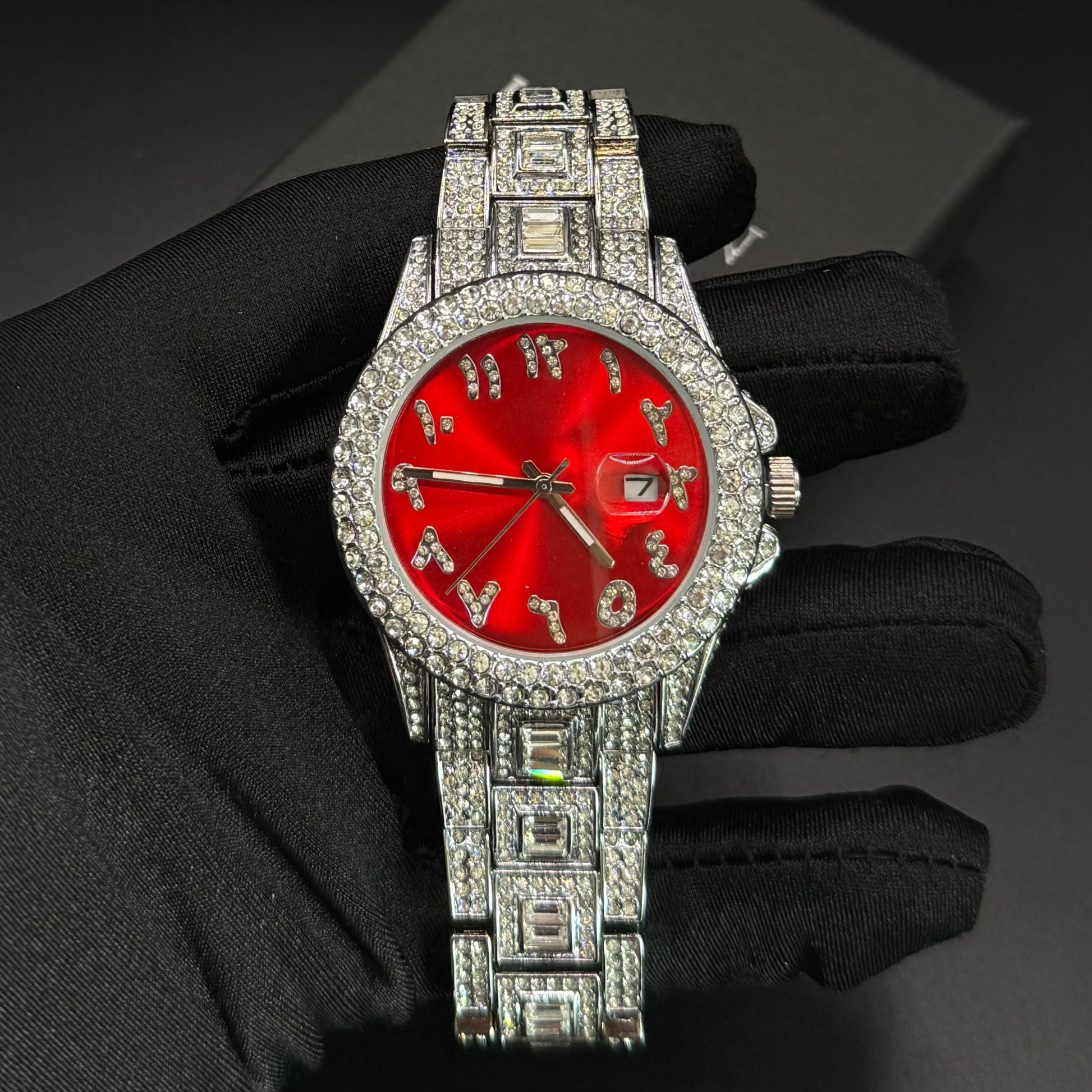 ICED OUT "ARABIC" UHR - ICERAIN JEWELRY