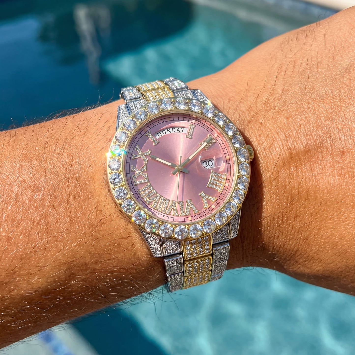 ICED OUT "LEHMING" UHR - ICERAIN JEWELRY