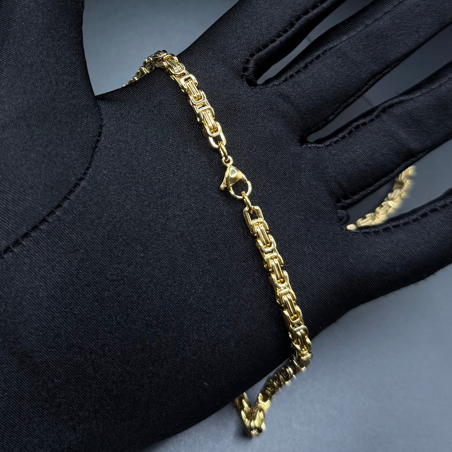 EDELSTAHL 4MM "GOLD KING" KETTE - ICERAIN JEWELRY