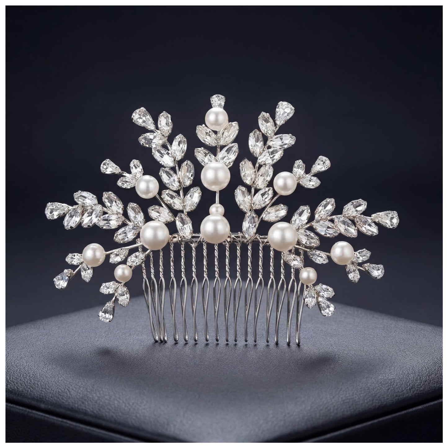 ICED OUT "PEARL BLOSSOM" DIADEM/TIARA - ICERAIN JEWELRY