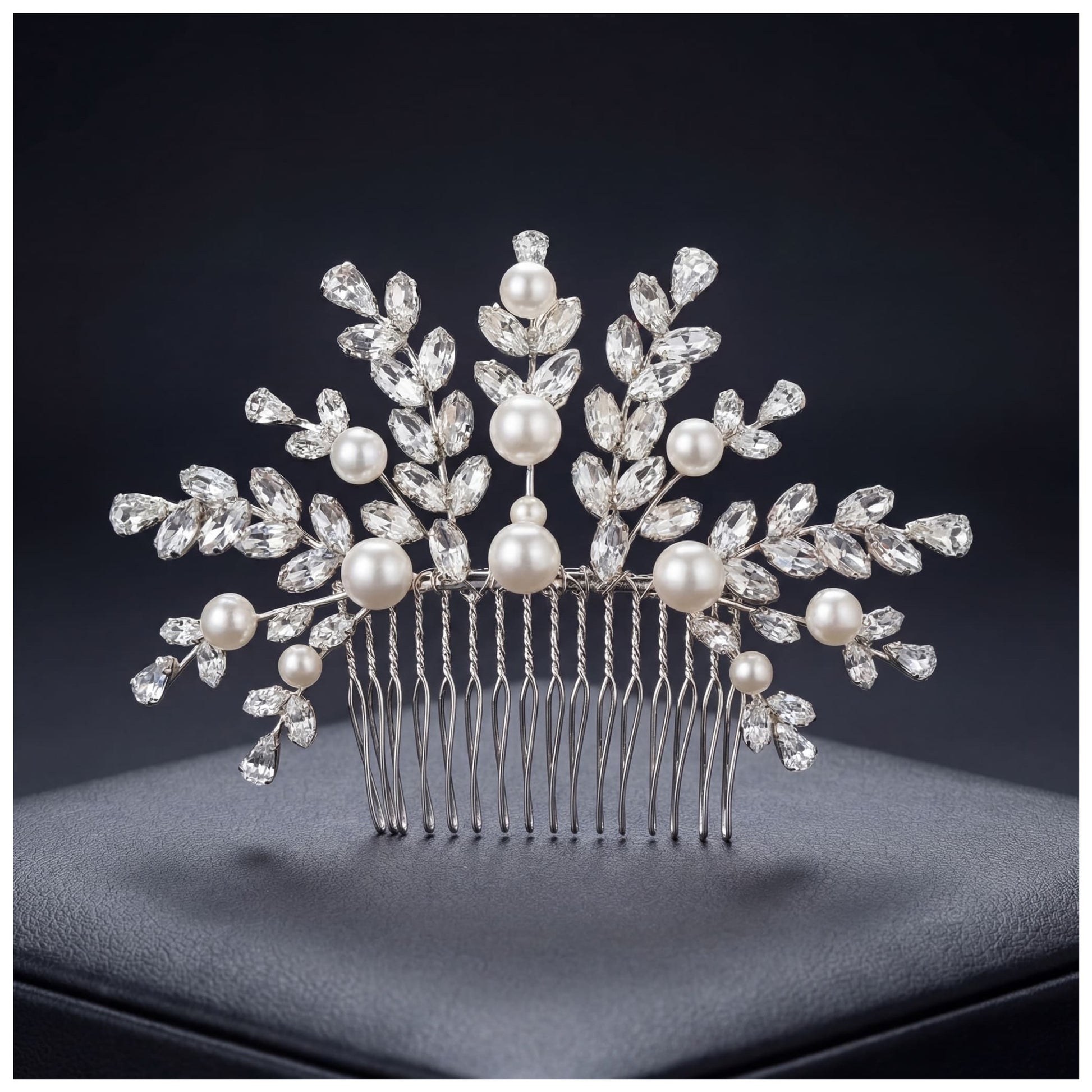 ICED OUT "PEARL BLOSSOM" DIADEM/TIARA - ICERAIN JEWELRY