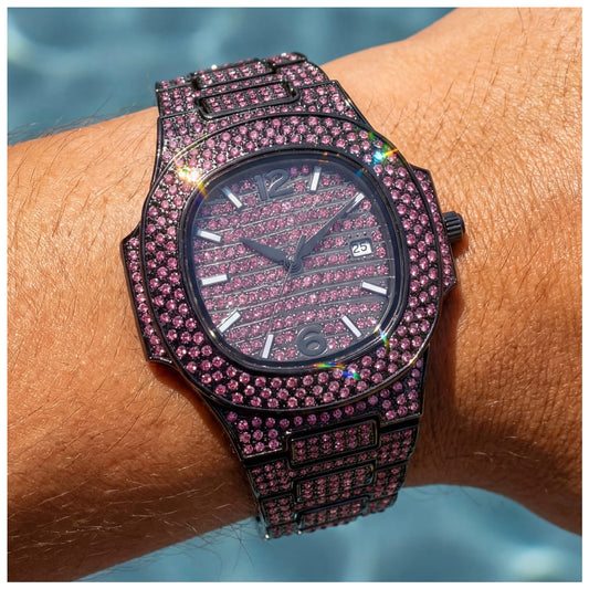 ICED OUT "SWAROXON" UHR - ICERAIN JEWELRY