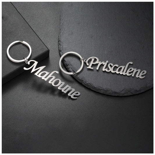 PERSONALISIERTER EDELSTAHL "LEMETON" SCHLÜSSELANHÄNGER - ICERAIN JEWELRY