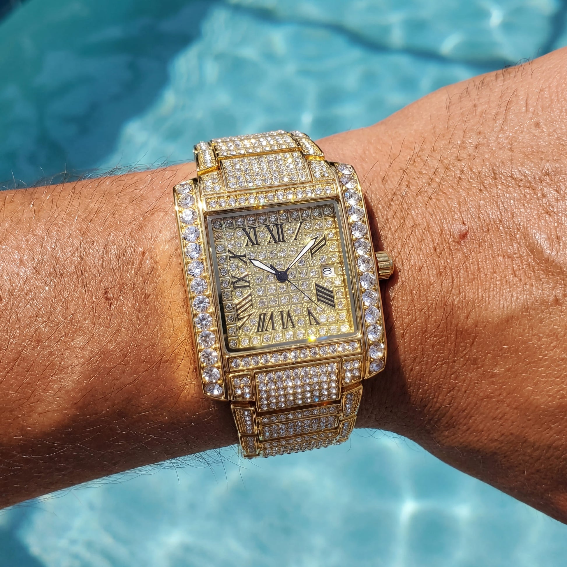 ICED OUT "SQUADROMER" UHR - ICERAIN JEWELRY