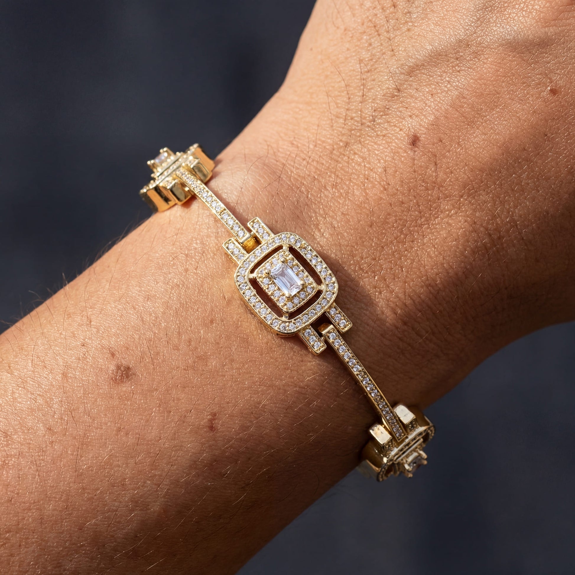 ICED OUT "MICROSI" ARMBAND - ICERAIN JEWELRY