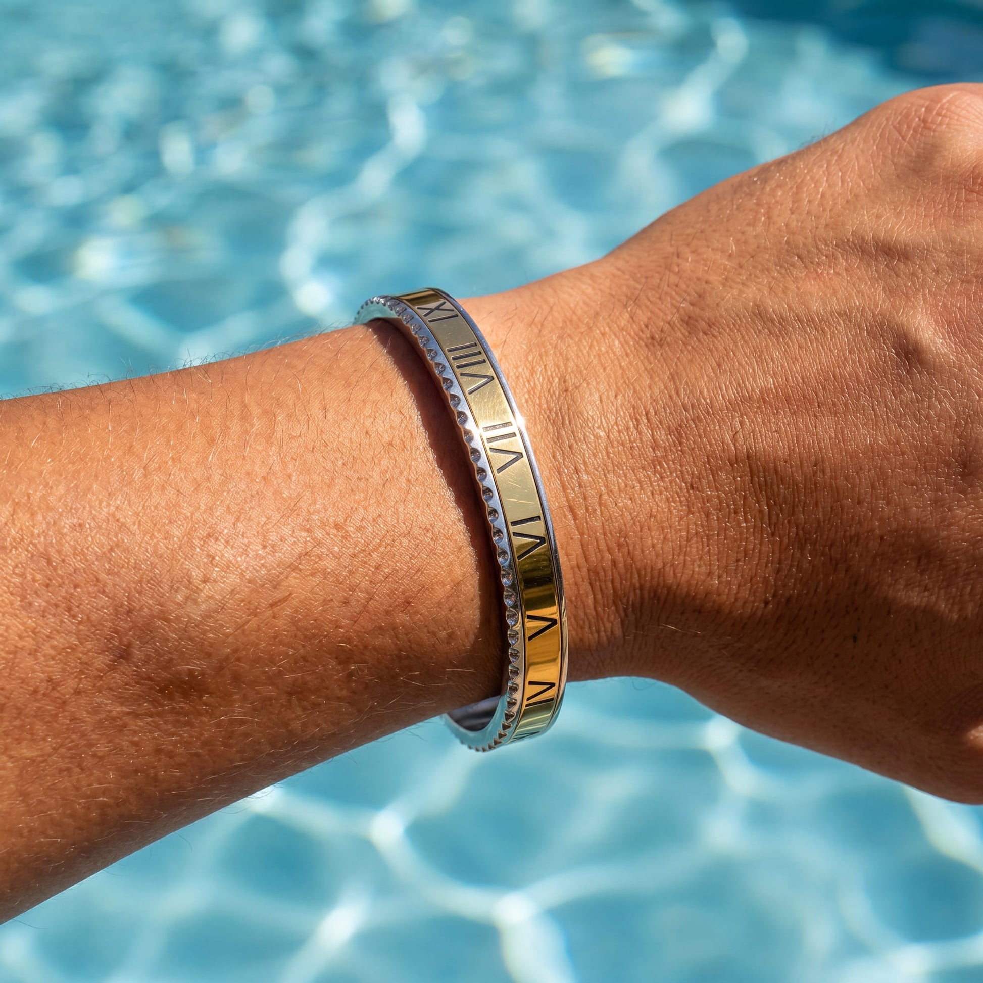 EDELSTAHL "ROMA" ARMREIF - ICERAIN JEWELRY