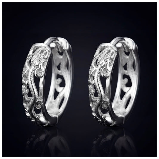 925S SILVER "SILVER DRAGON" OHRRINGE - ICERAIN JEWELRY