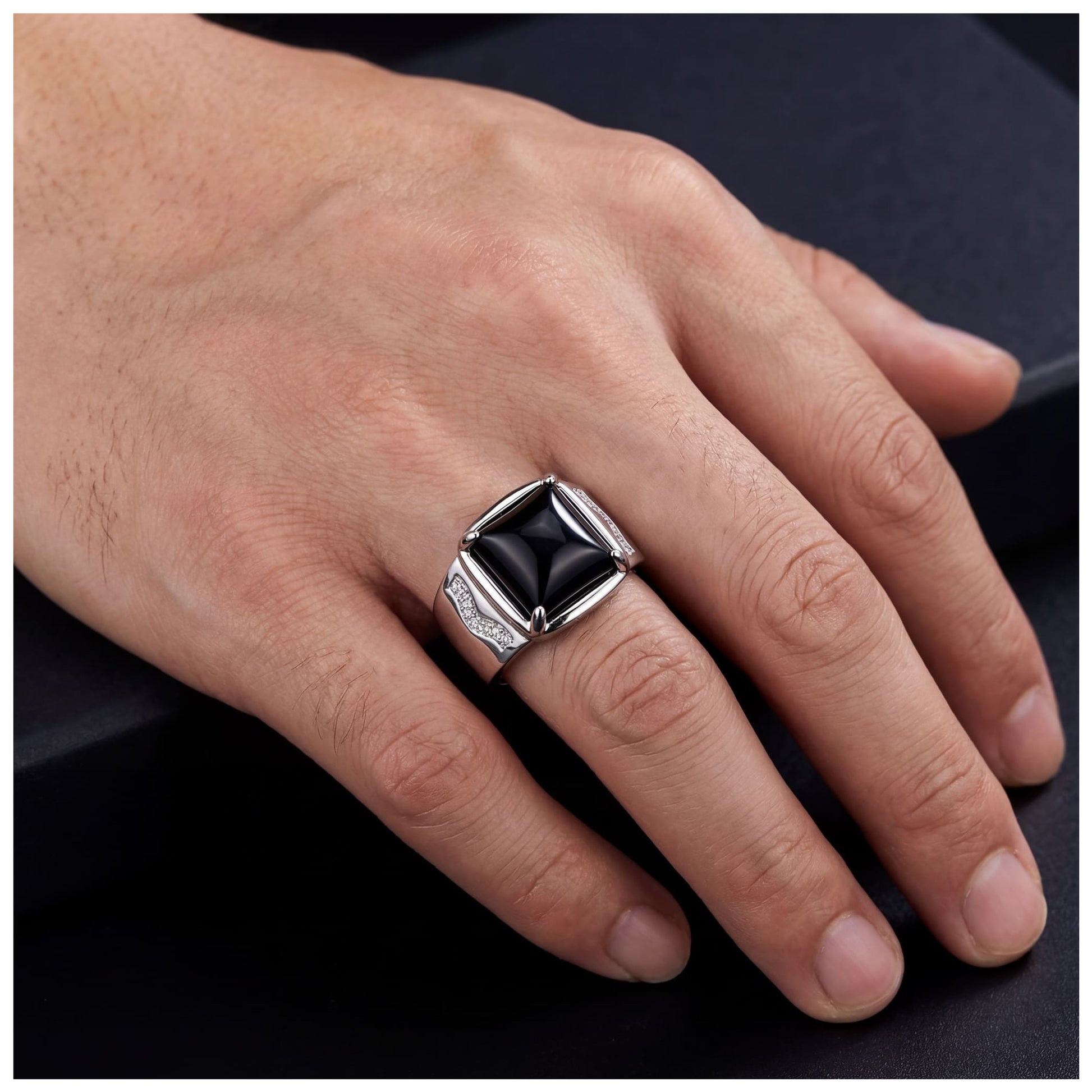 925S SILVER "STONARIM" RING - ICERAIN JEWELRY