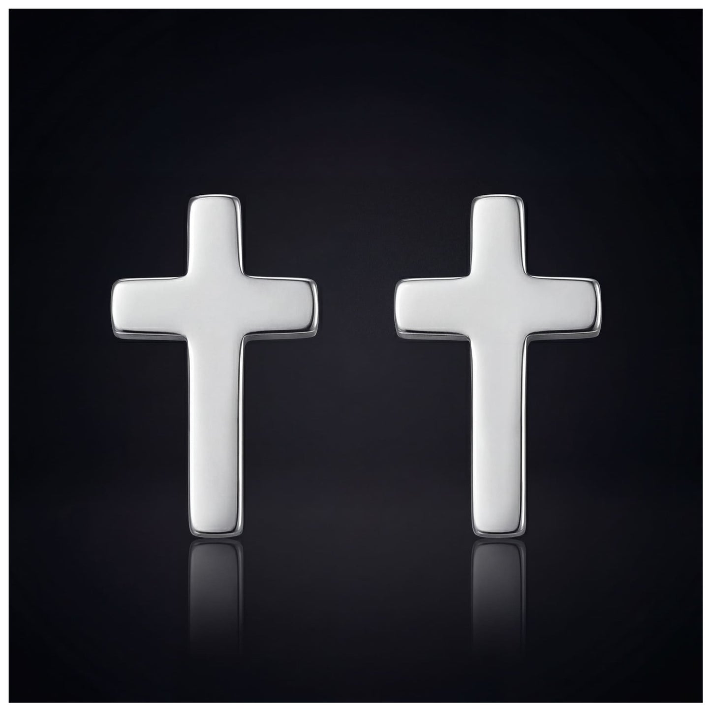 EDELSTAHL "CROSS V3" OHRRINGE - ICERAIN JEWELRY