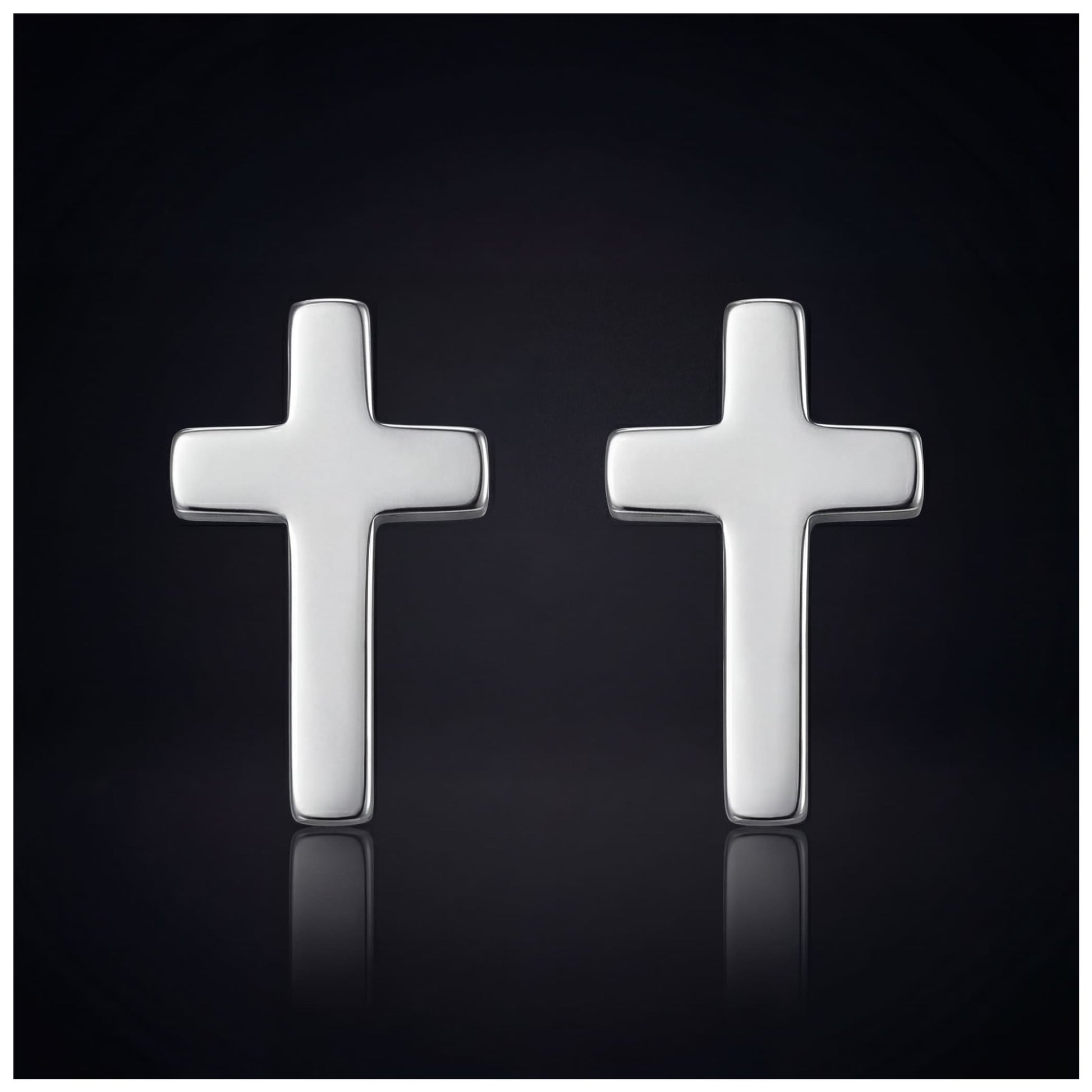 EDELSTAHL "CROSS V3" OHRRINGE - ICERAIN JEWELRY