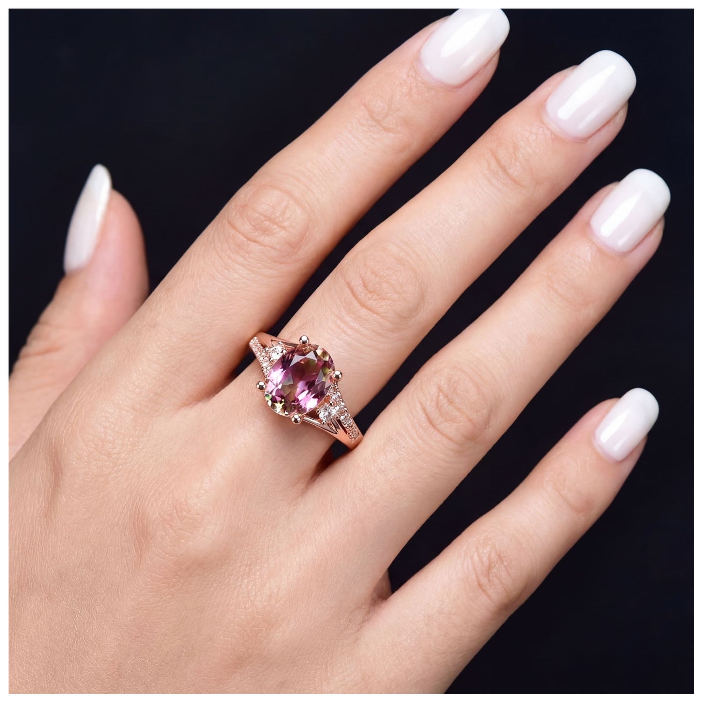 ICED OUT "ROSE CRYSTAL" RING - ICERAIN JEWELRY