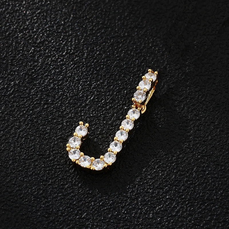 PERSONALISIERTER ICED OUT ANFANGSBUCHSTABE "SI" CHARM - ICERAIN JEWELRY