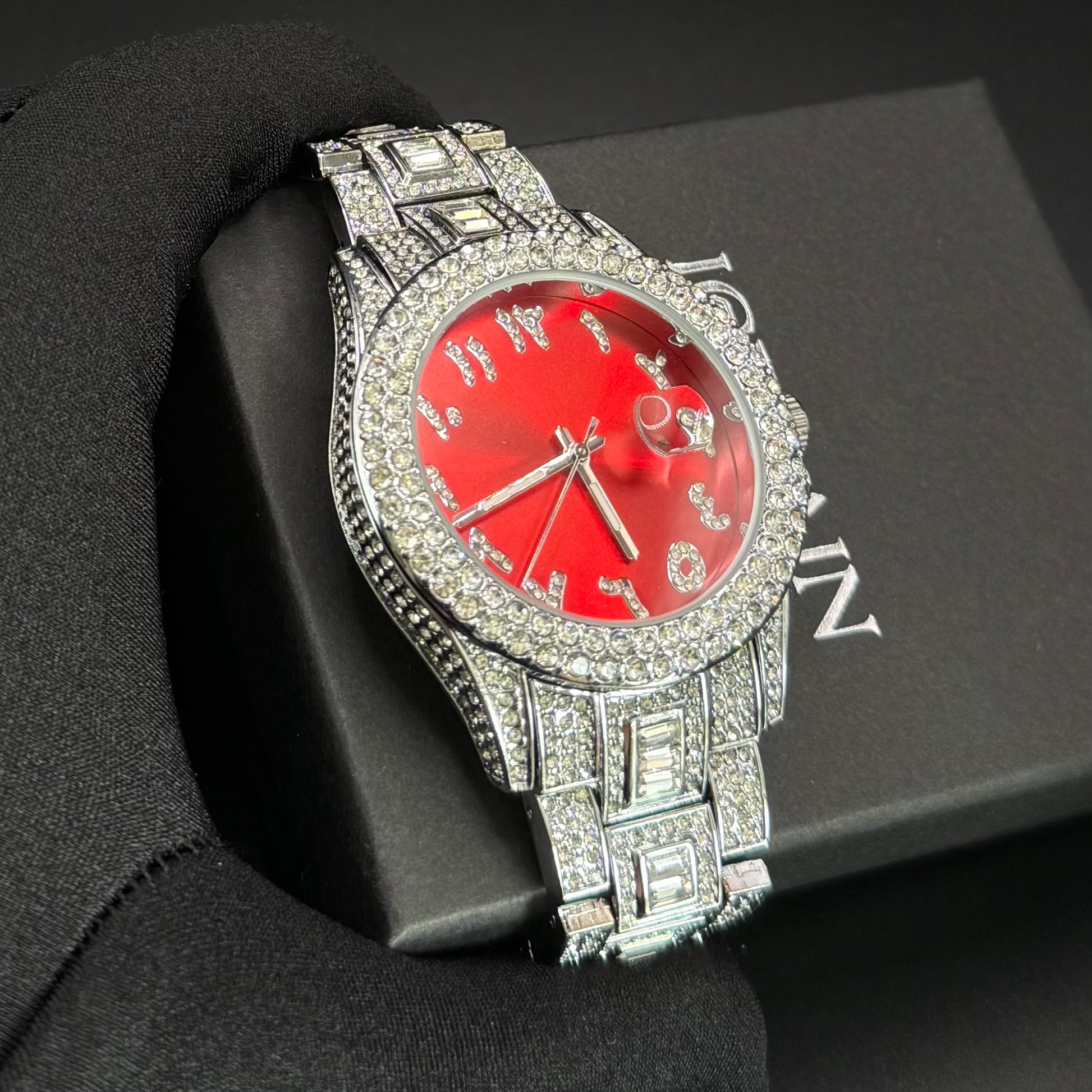 ICED OUT "ARABIC" UHR - ICERAIN JEWELRY
