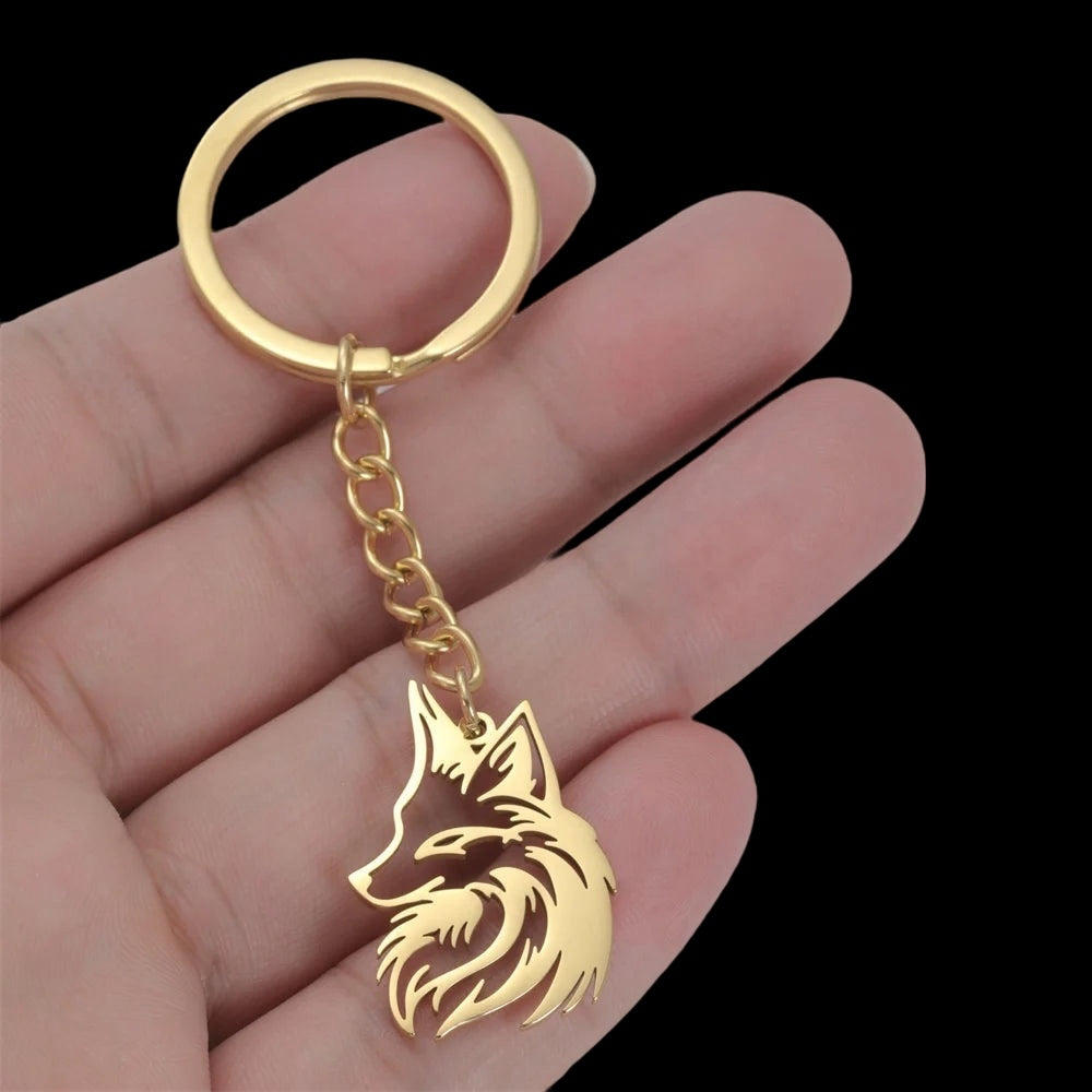EDELSTAHL "FOX" SCHLÜSSELANHÄNGER - ICERAIN JEWELRY