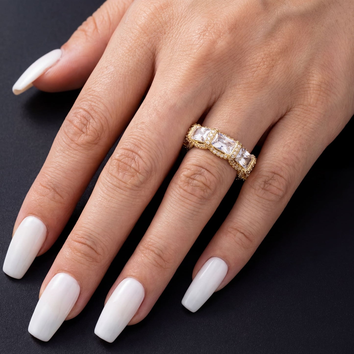 ICED OUT "BAGLATELLI" RING - ICERAIN JEWELRY