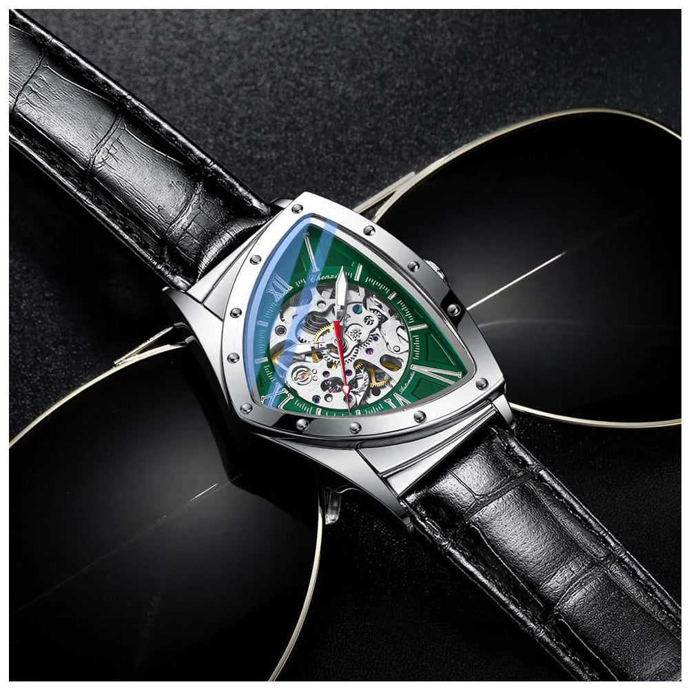 EDELSTAHL AUTOMATIK "TRIANGLAR V2" UHR - ICERAIN JEWELRY