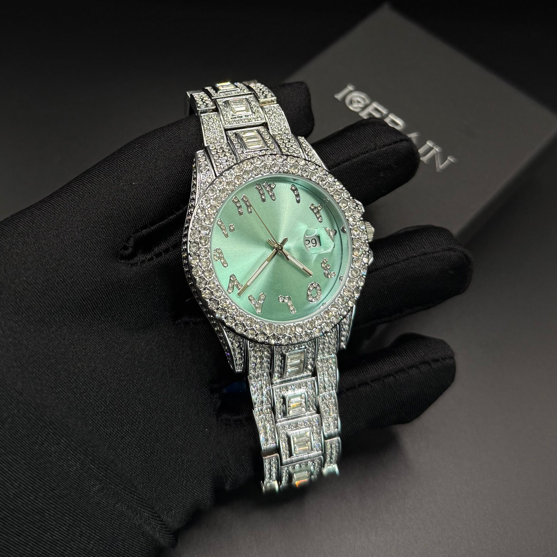 ICED OUT "ARABIC" UHR - ICERAIN JEWELRY