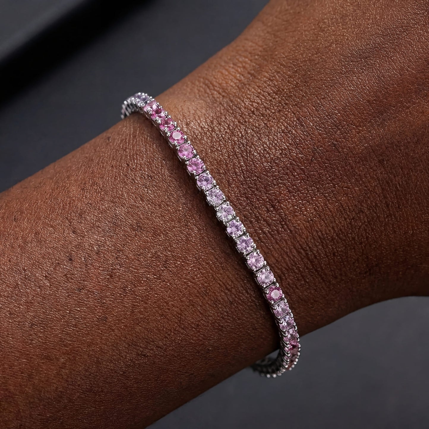 ICED OUT 2MM "COLORFUL TENNIS" ARMBAND - ICERAIN JEWELRY