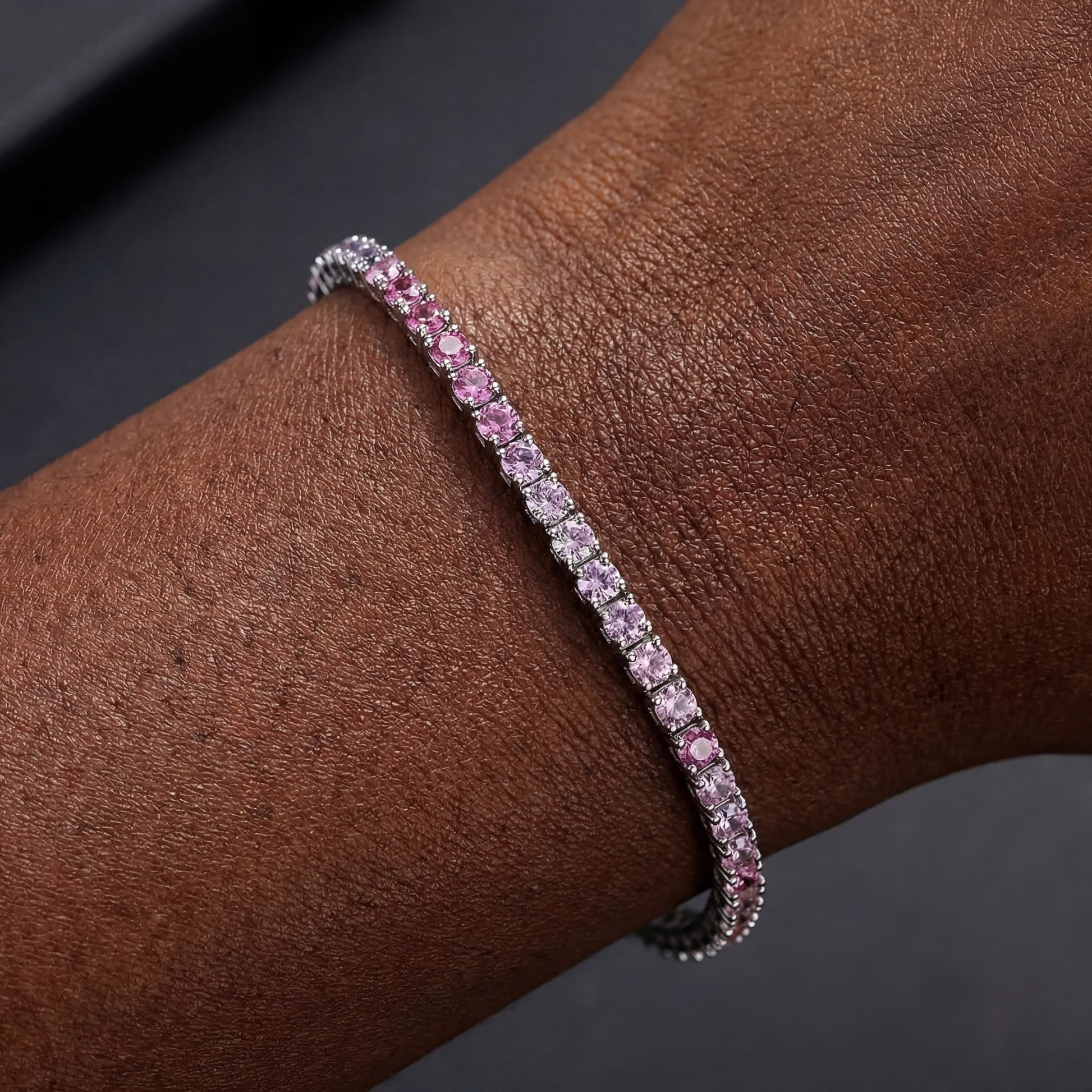 ICED OUT 2MM "COLORFUL TENNIS" ARMBAND - ICERAIN JEWELRY