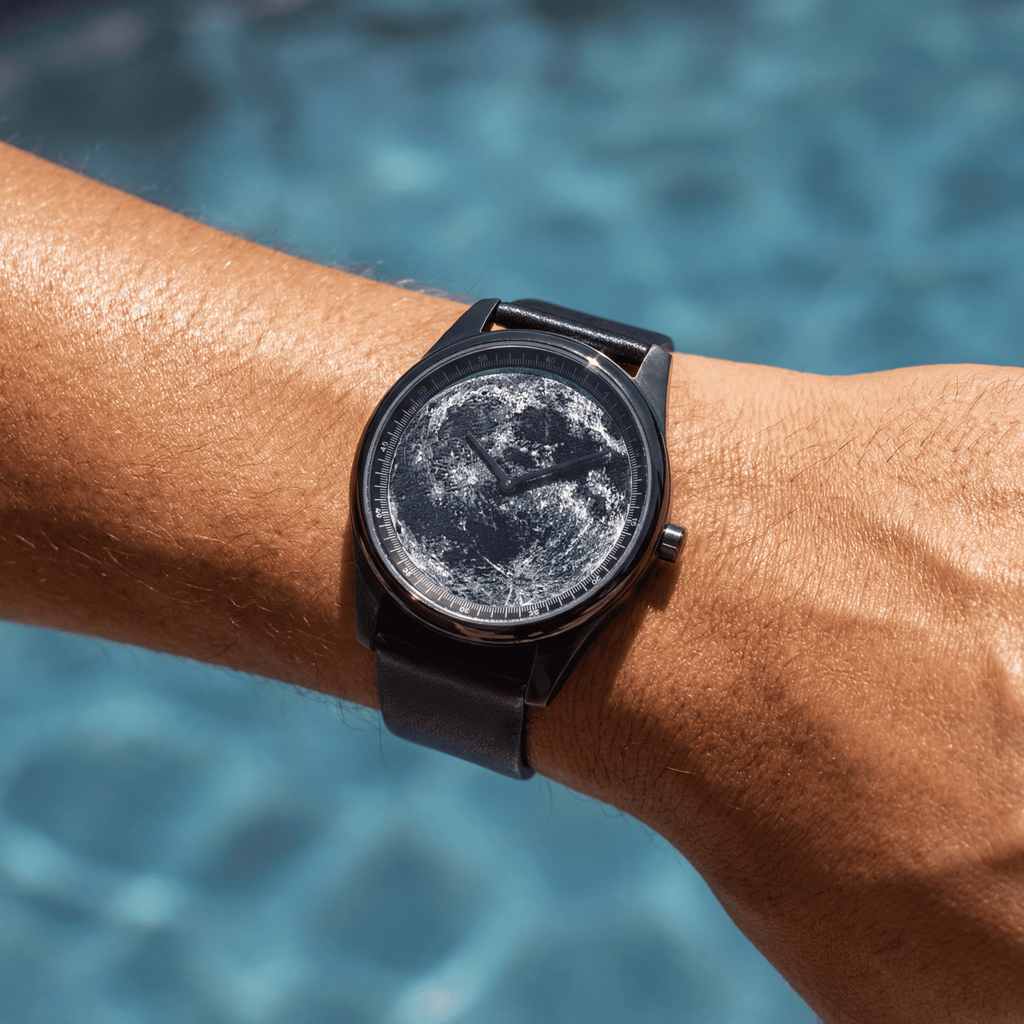 EDELSTAHL "MOON" UHR - ICERAIN JEWELRY
